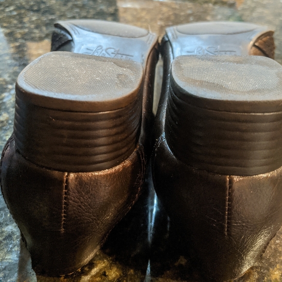 Loafers Life Stride Womens Size 8 10M Shoes Patent Brown Slip-on Shoe Monk Strap - Picture 9 of 16